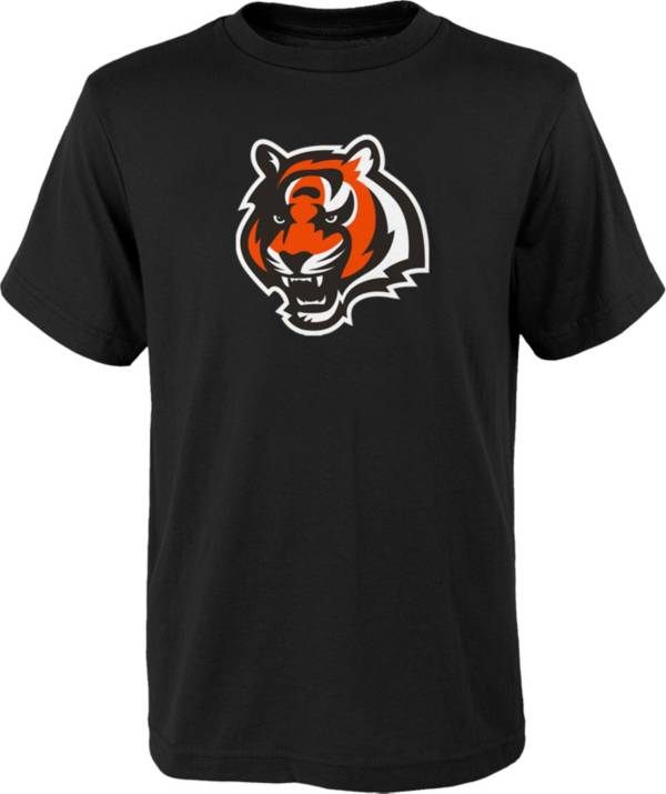 NFL Team Apparel Youth Cincinnati Bengals Black Team Logo T-Shirt