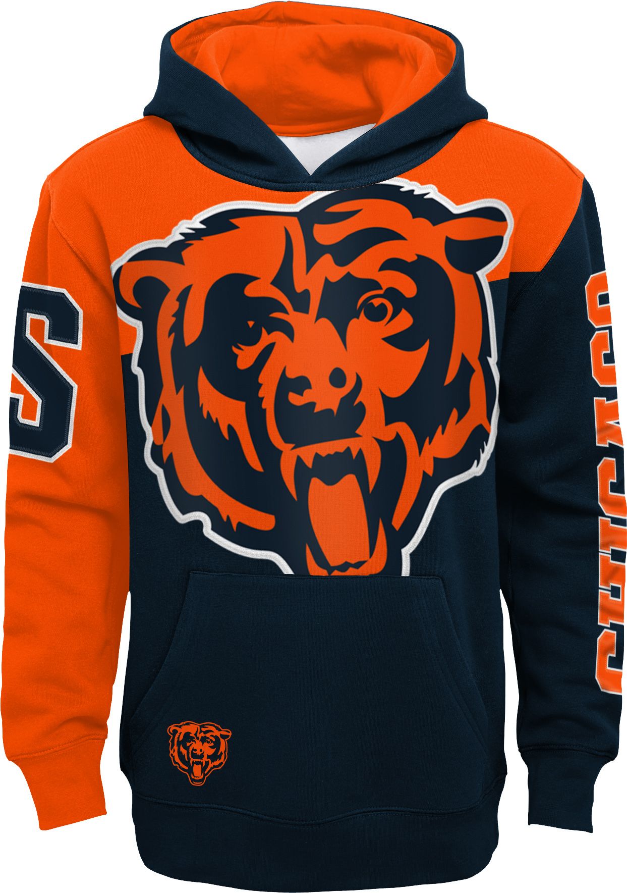 NFL Team Apparel Chicago Bears youth large blue and orange Hoodie