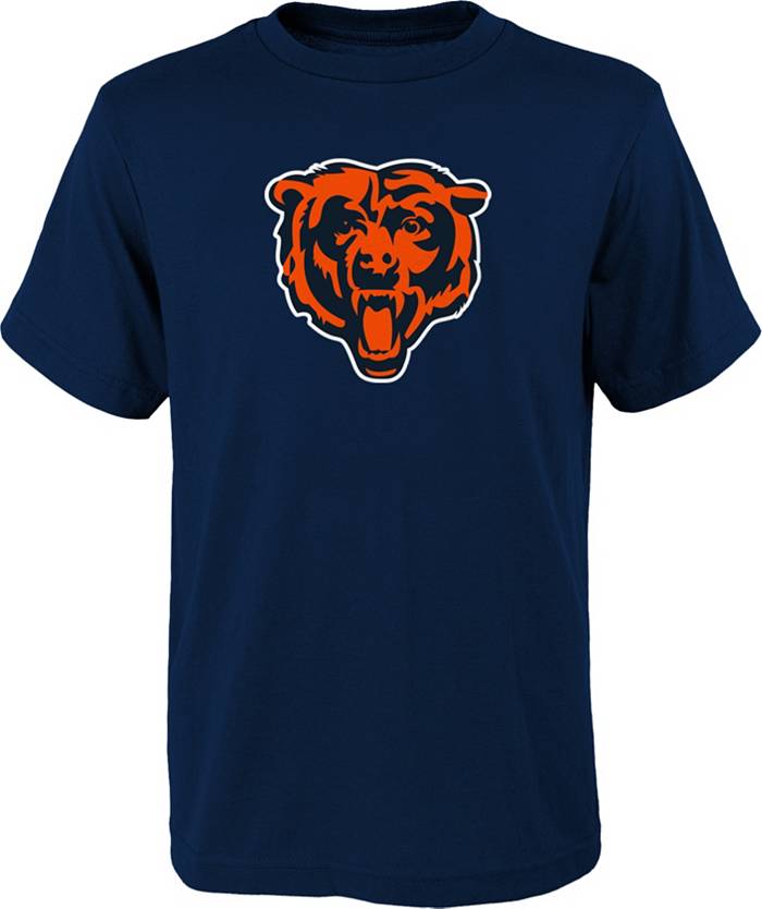 NFL Team Apparel Youth Chicago Bears Navy Team Logo T-Shirt