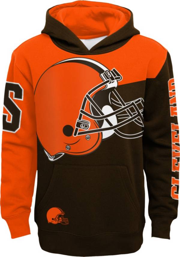 Nfl Team Apparel Youth Cleveland Browns Qb Sneak Pullover Hoodie Dick S Sporting Goods