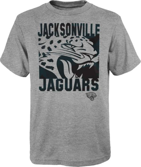 NFL Team Apparel Youth Jacksonville Jaguars Grey Element T-Shirt