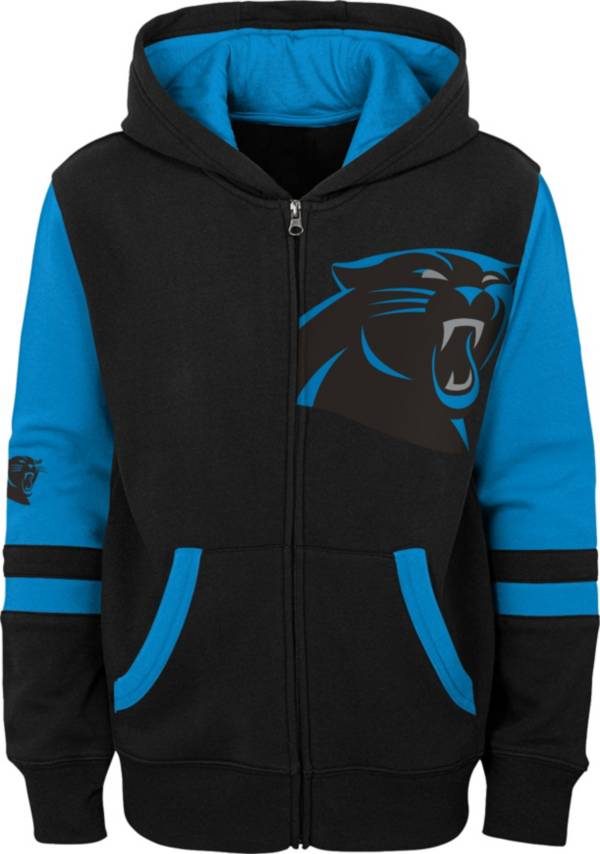 NFL Team Apparel Youth Carolina Panthers Covert Grey