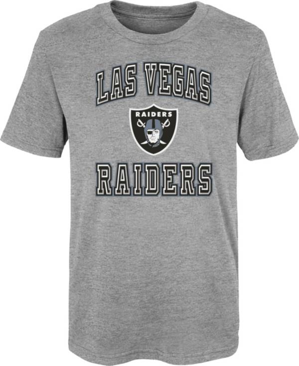 NFL Team Apparel Youth 4-7 Las Vegas Raiders Chiseled T-Shirt