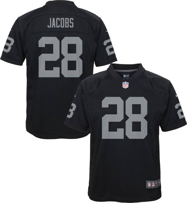 Nike Youth Las Vegas Raiders Josh Jacobs #28 Black Game ...