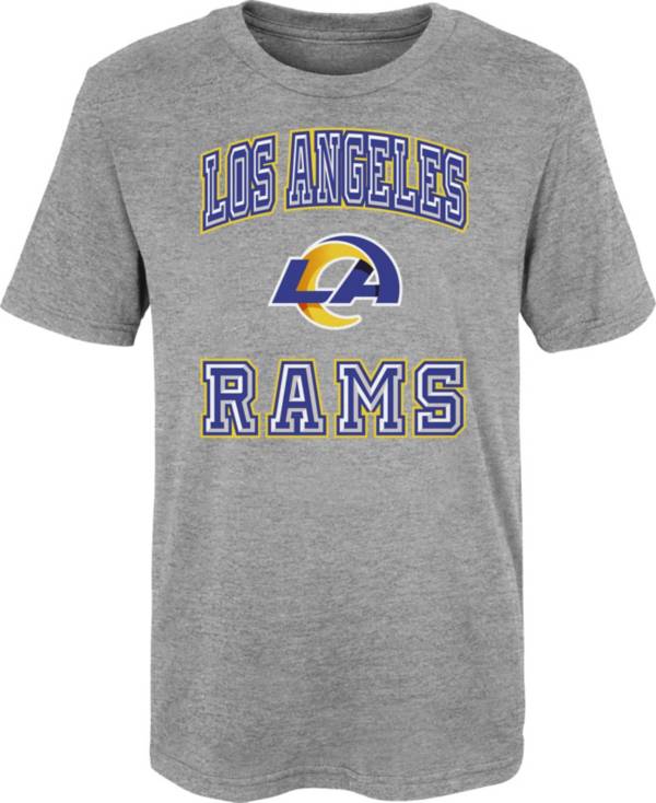 NFL Team Apparel Boys' Los Angeles Rams Chiseled T-Shirt