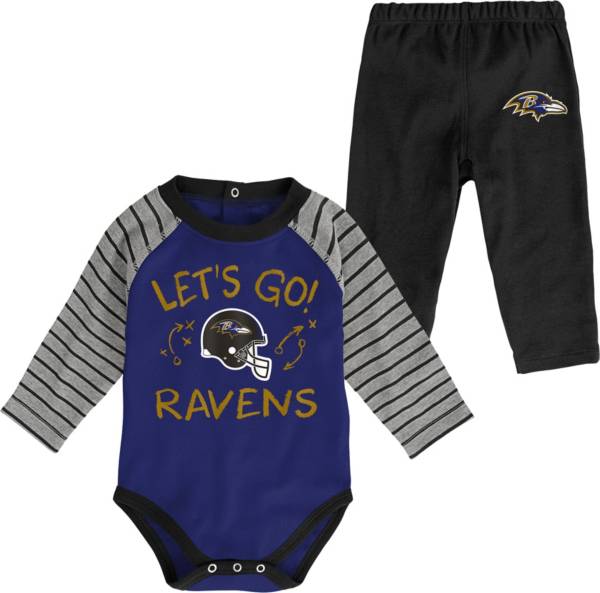 NFL Team Apparel Youth Baltimore Ravens Long Sleeve Set