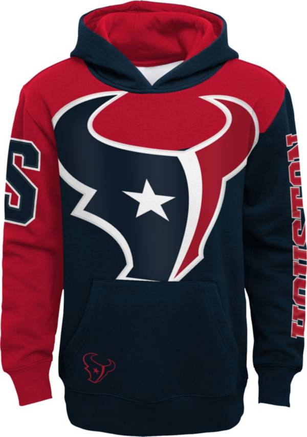 NFL Team Apparel Youth Houston Texans QB Sneak Pullover Hoodie