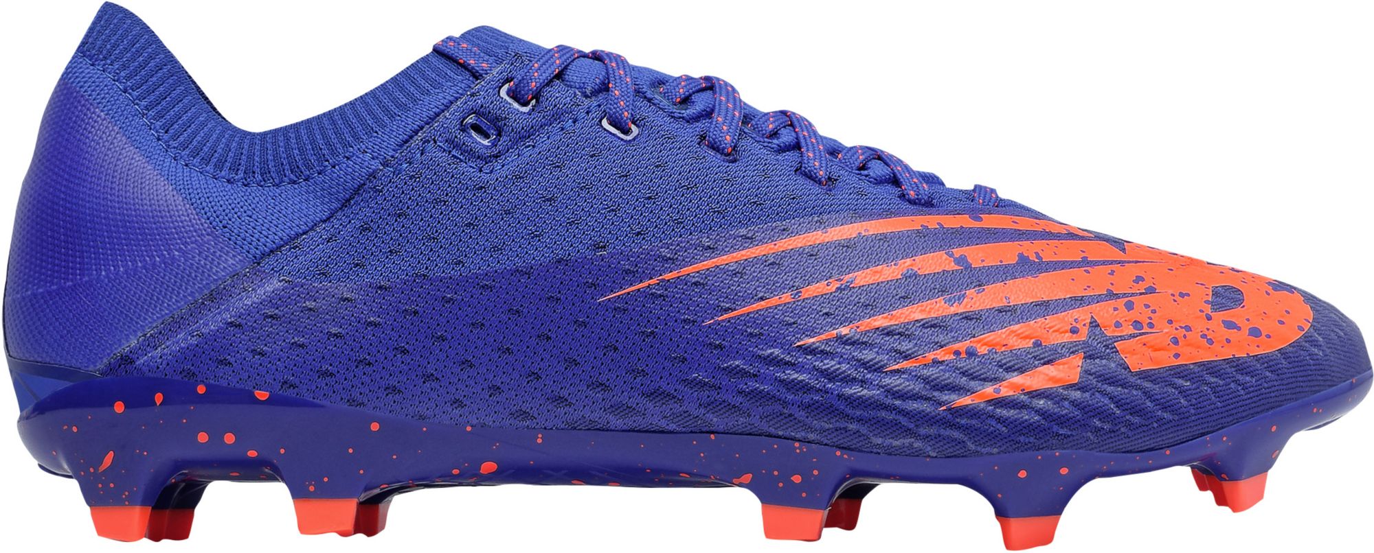 blue and orange soccer cleats