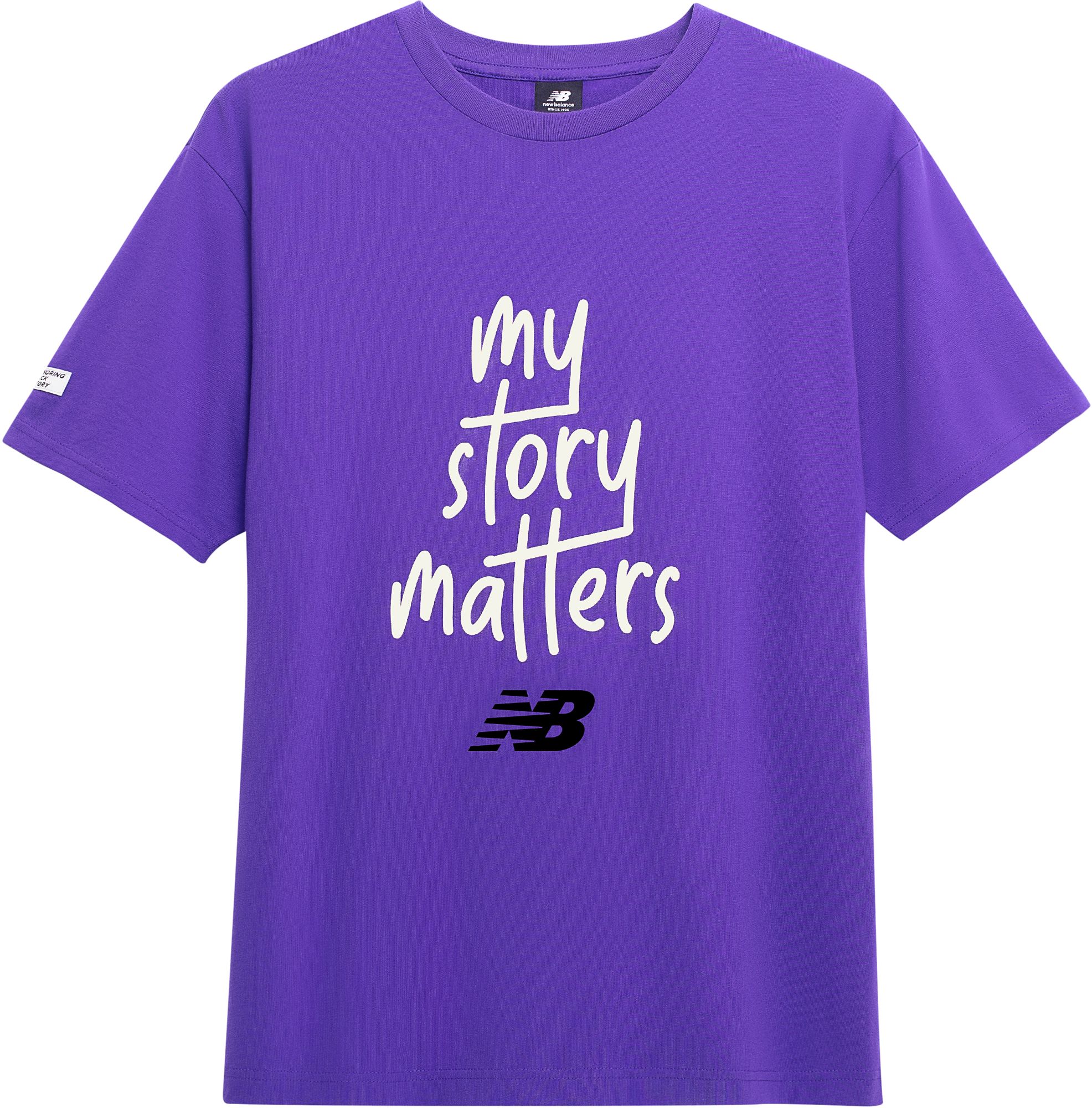 purple new balance shirt