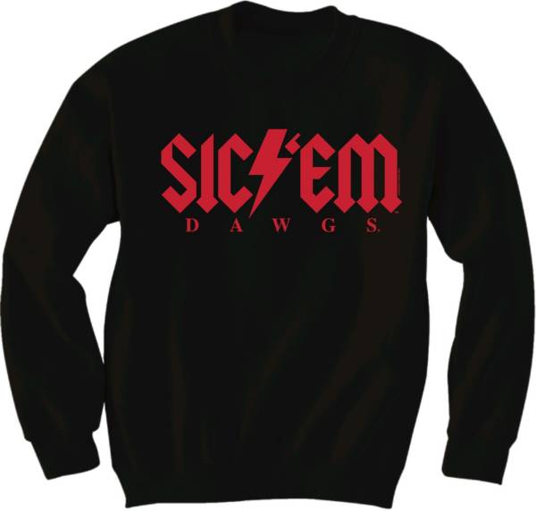 New World Graphics Men's Georgia Bulldogs Sic 'Em Black Crewneck Sweatshirt product image