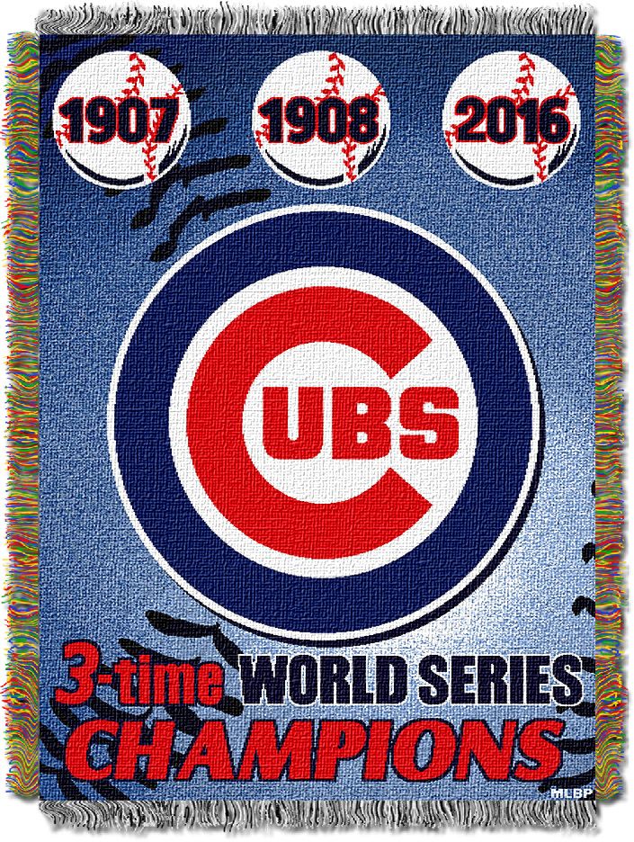 TheNorthwest Chicago Cubs 48'' x 60'' Commemorative Woven Throw