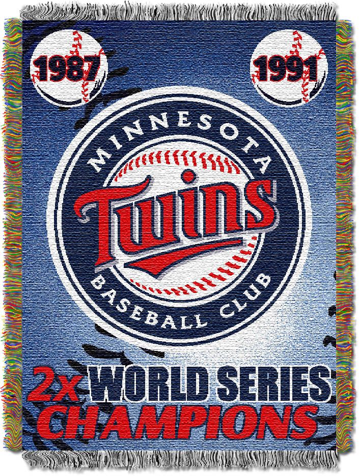 TheNorthwest Minnesota Twins 48'' x 60'' Commemorative Woven Throw