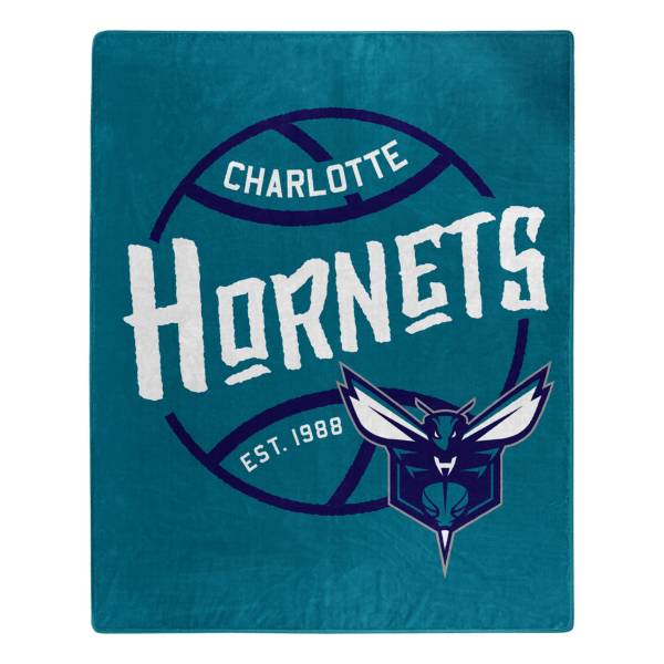 Charlotte Hornets 50'' x 60'' Blacktop Raschel Throw Blanket product image