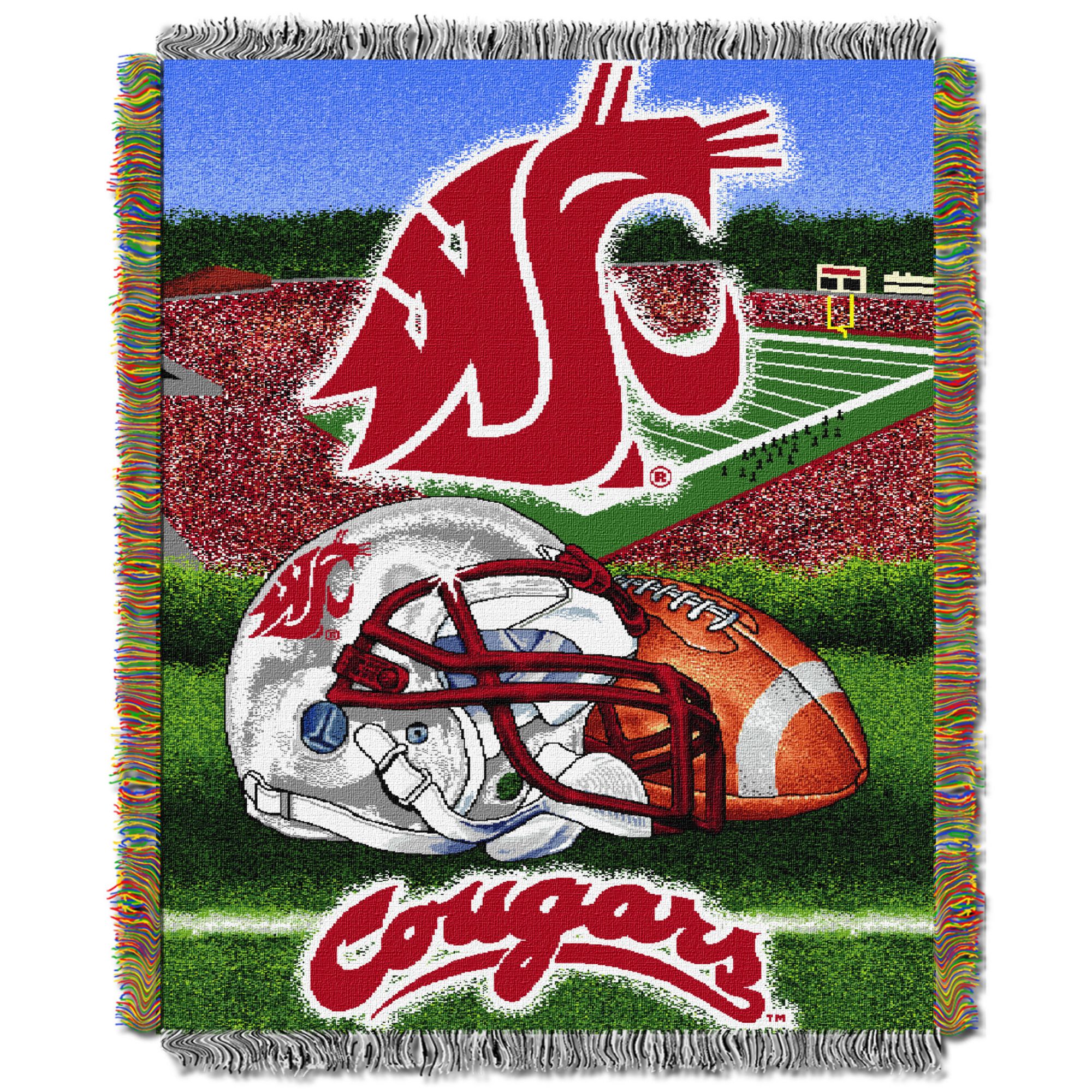 Northwest Washington State Cougars 48'' x 60'' Woven Throw