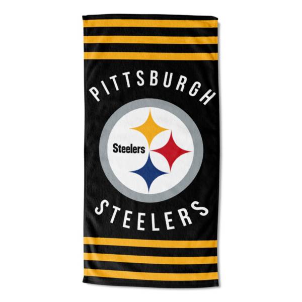 TheNorthwest Pittsburgh Steelers Stripes Beach Towel