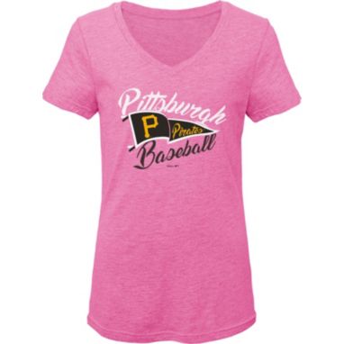 sorry, Gen2 Youth Girls' Pittsburgh Pirates Pink Fly the Flag V-Neck T-Shirt is currently out of stock