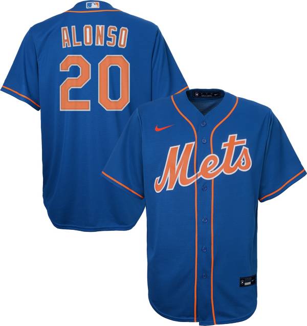 Nike Youth 4-7 Replica New York Mets Pete Alonso #20 Cool Base Blue Jersey