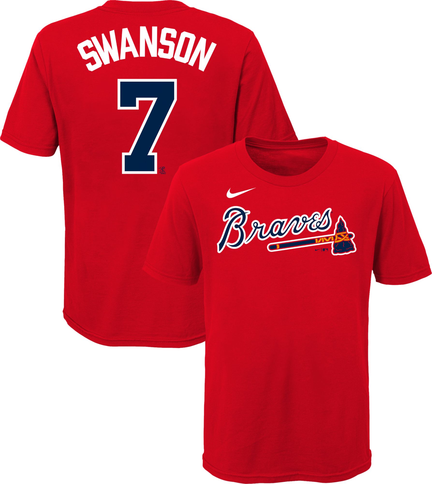 dansby swanson red jersey