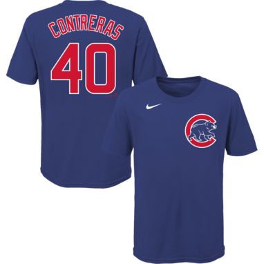 sorry, Nike Youth Chicago Cubs Wilson Contreras #40 Blue T-Shirt is currently out of stock
