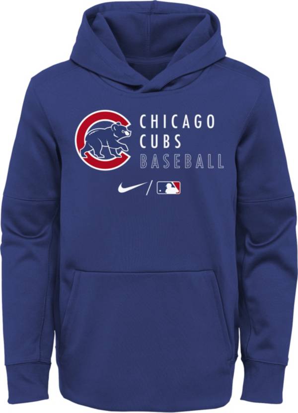 Outerstuff Youth Chicago Cubs Blue Therma-FIT Hoodie