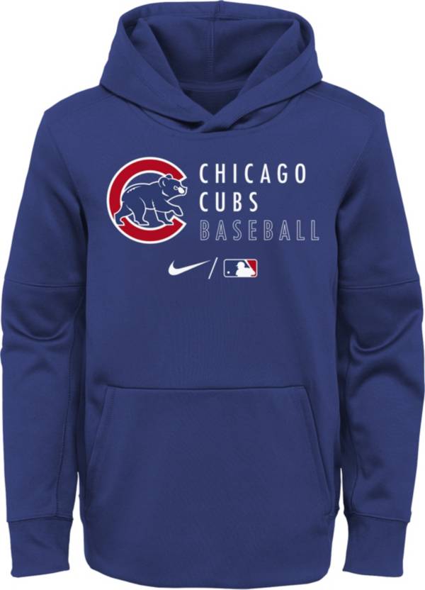 Outerstuff Youth Chicago Cubs Blue Therma-FIT Hoodie