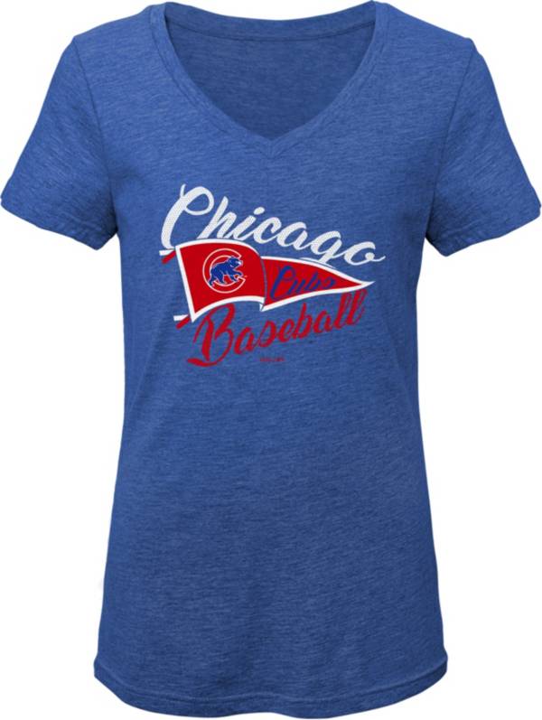 Gen2 Youth Girls' Chicago Cubs Royal Fly the Flag V-Neck T-Shirt product image