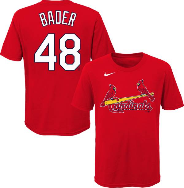 Nike Youth St. Louis Cardinals Harrison Bader #48 Red T-Shirt | DICK&#39;S Sporting Goods