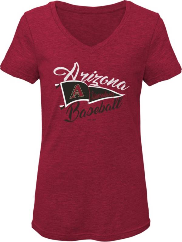Gen2 Youth Girls' Arizona Diamondbacks Red Fly the Flag V-Neck T-Shirt product image