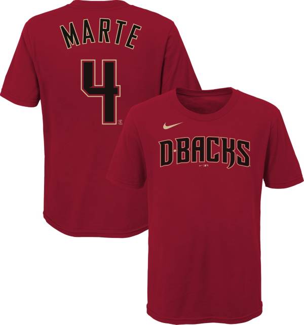 Men's Arizona Diamondbacks Ketel Marte Majestic Red/Black Alternate  Official Cool Base Player Jersey