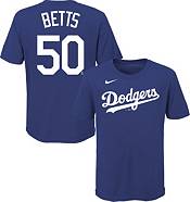 Toddler Replica Los Angeles Dodgers Mookie Betts #50 White Jersey