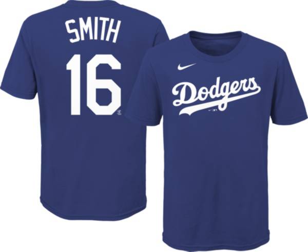 Will Smith Autographed White Nike Replica Dodgers Jersey