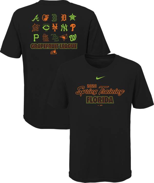 Nike Youth Black 2020 Spring Training Grapefruit League T-Shirt