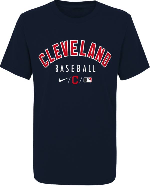 Outerstuff Youth Cleveland Indians Blue Velocity Practice T-Shirt