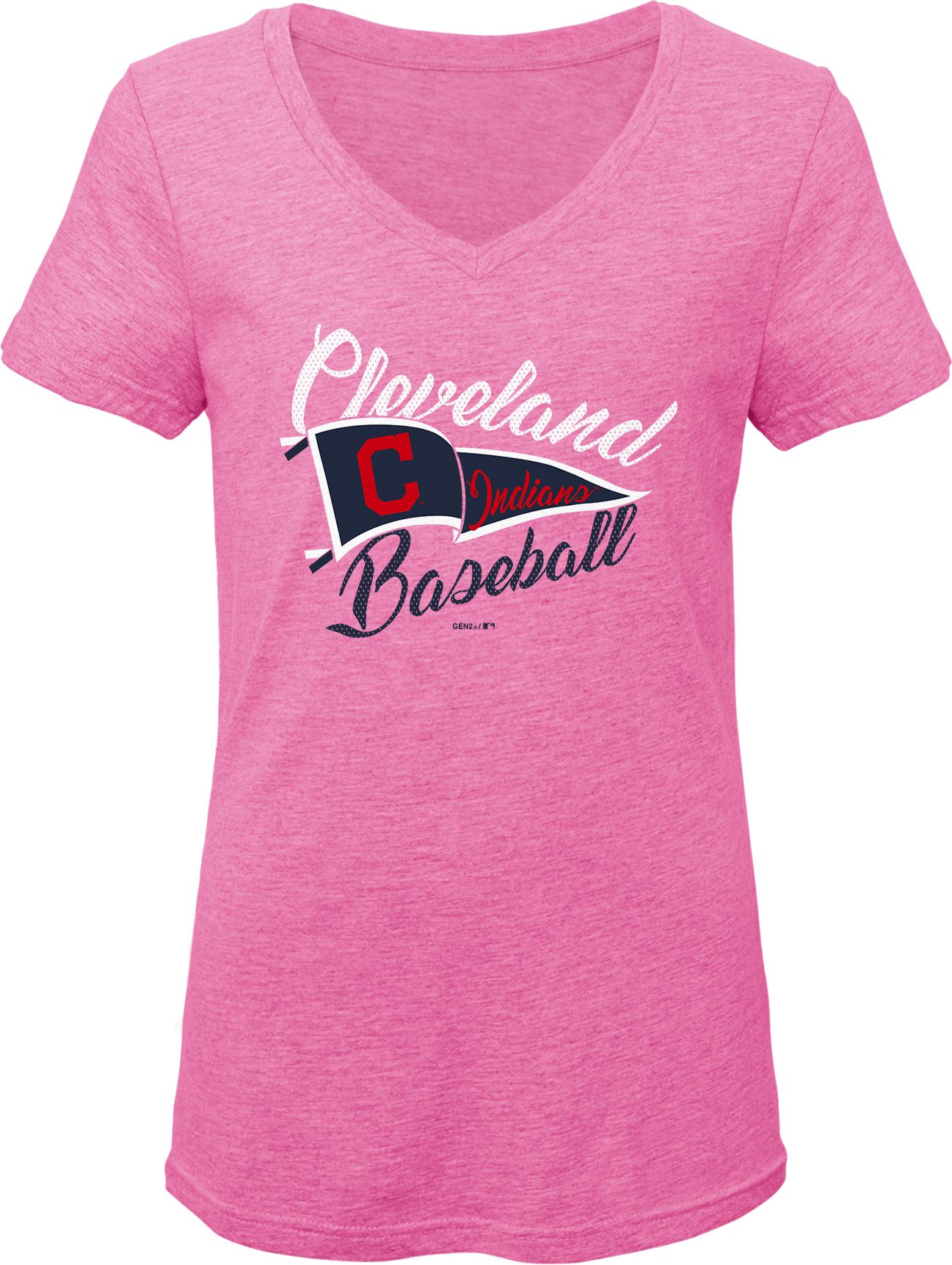 pink cleveland indians shirt