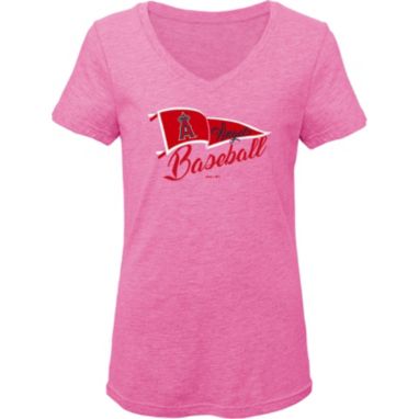 sorry, Gen2 Youth Girls' Los Angeles Angels Pink Fly the Flag V-Neck T-Shirt is currently out of stock