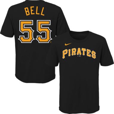 sorry, Nike Youth Pittsburgh Pirates Josh Bell #55 Black T-Shirt is currently out of stock