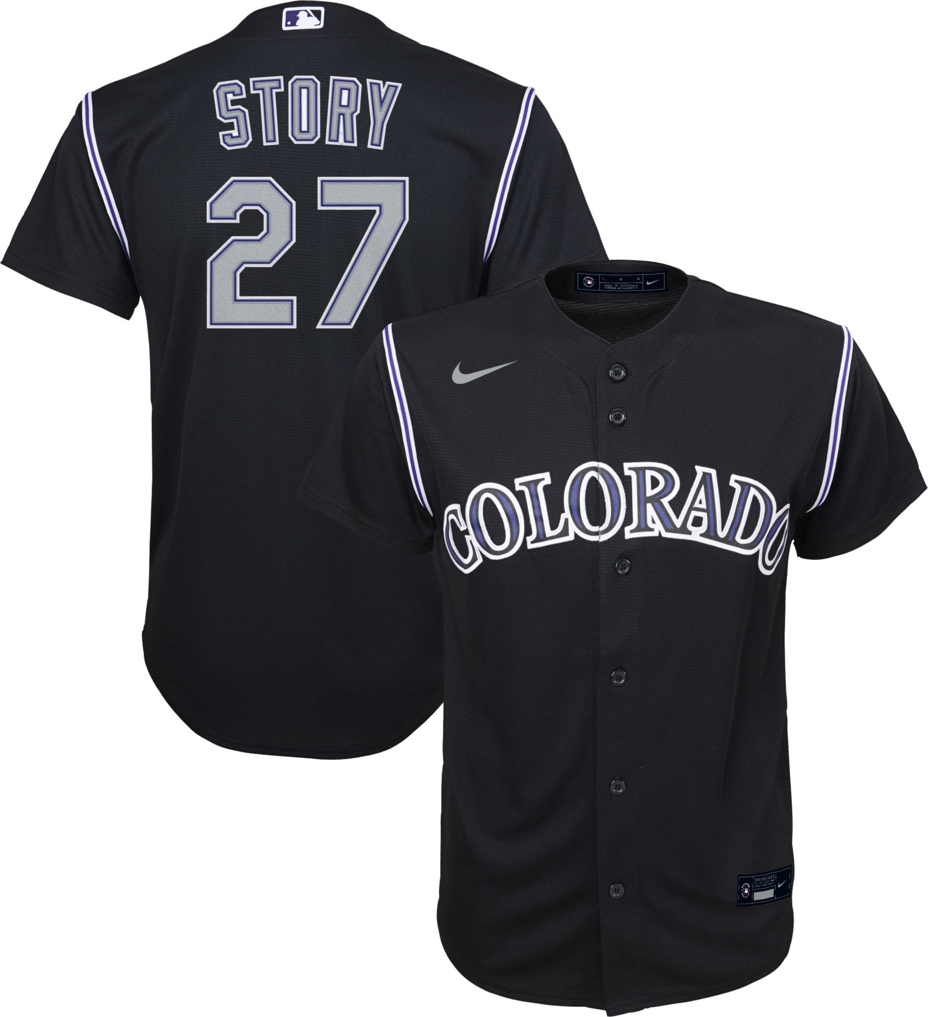 colorado rockies black jersey