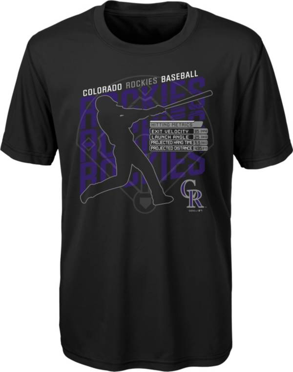 Gen2 Youth Colorado Rockies Black Matrix T-Shirt