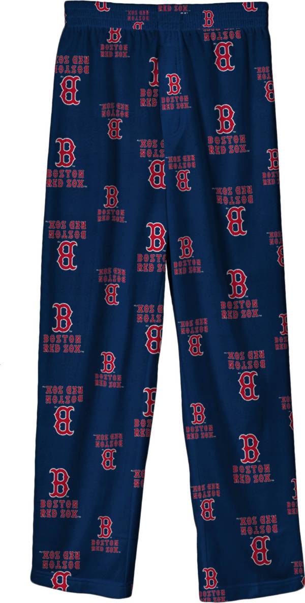 Outerstuff Youth Boston Red Sox Navy Logo Print Sleep Pant