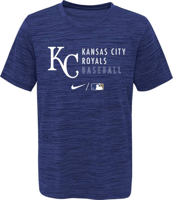 Outerstuff Youth Kansas City Royals Blue Velocity Practice T-Shirt