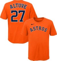 Youth Houston Astros Jose Altuve Nike Black Name & Number T-Shirt