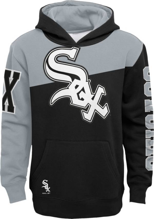 Outerstuff Youth Chicago White Sox Black Slub Pullover Hoodie