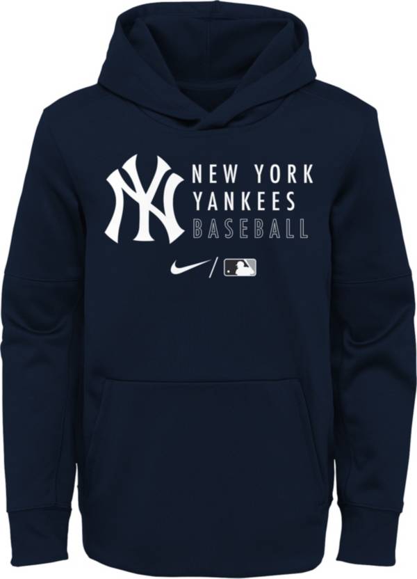 Outerstuff Youth New York Yankees Blue Therma-FIT Hoodie