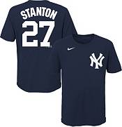 Youth Nike Giancarlo Stanton Navy New York Yankees Player Name & Number -  T-Shirt