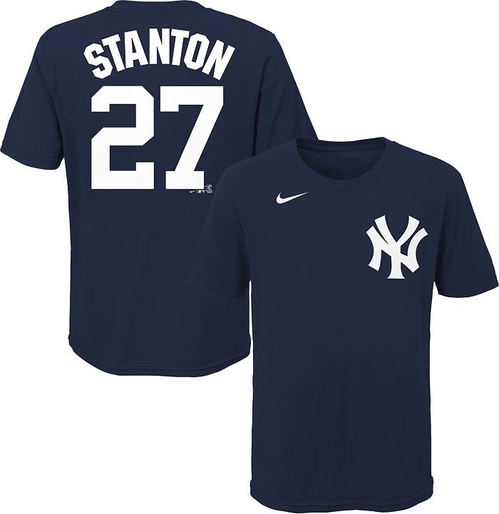 Lids Giancarlo Stanton New York Yankees Nike Home Replica Player Name Jersey  - White
