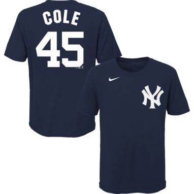 sorry, Nike Youth New York Yankees Gerrit Cole #45 Navy T-Shirt is currently out of stock