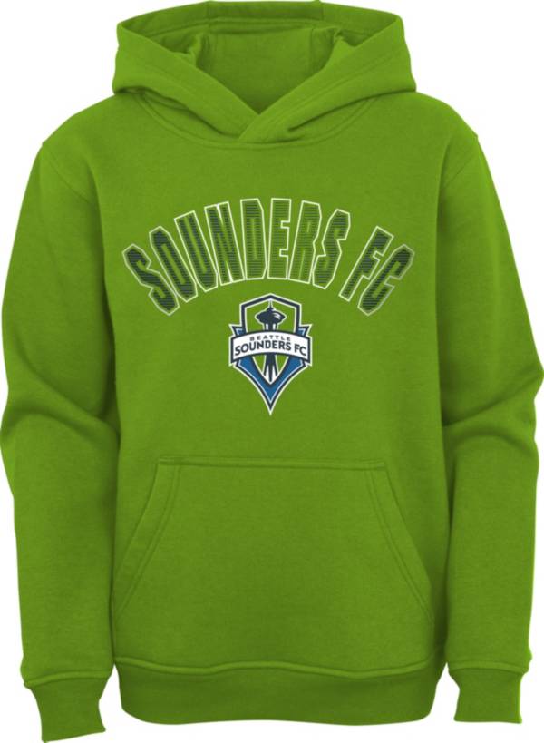 MLS Youth Seattle Sounders Blocker Green Pullover Hoodie