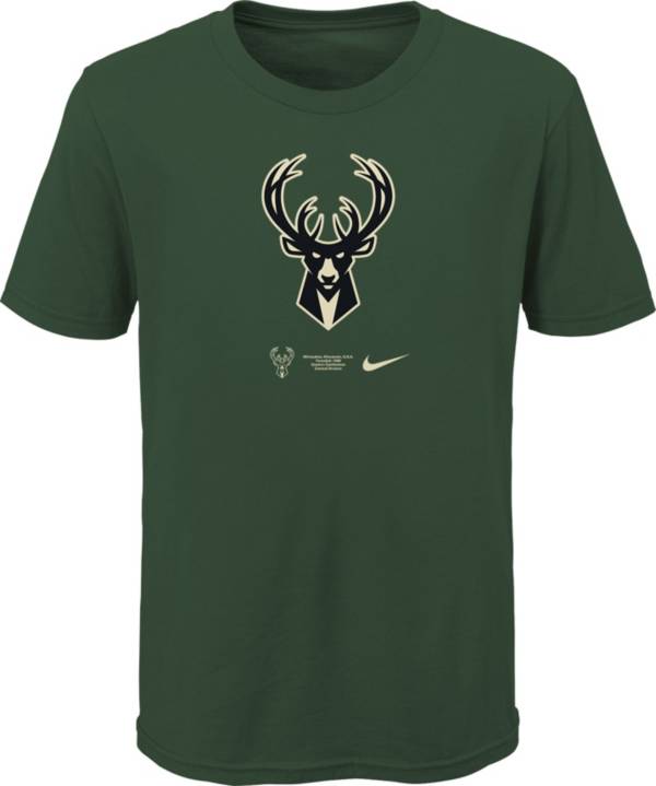 Nike Youth Milwaukee Bucks Green Logo T-Shirt