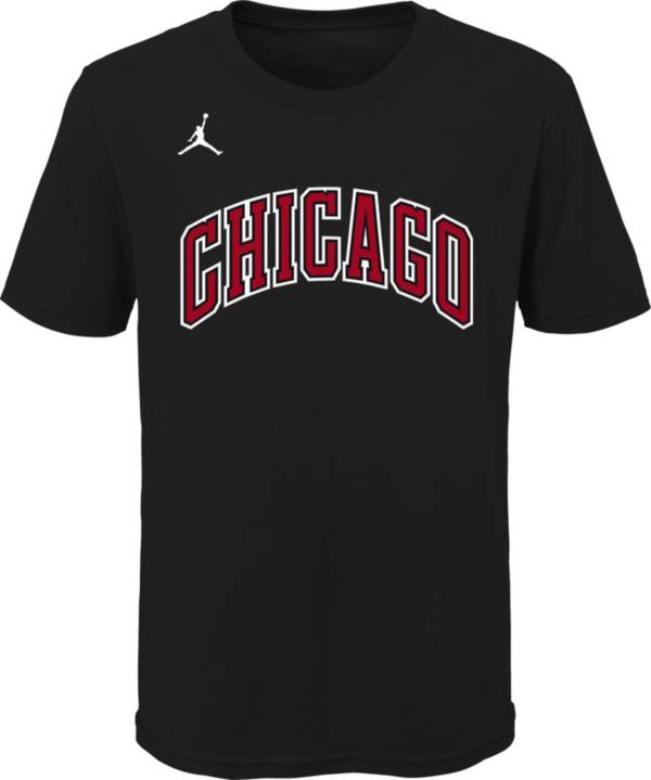 Jordan Youth Chicago Bulls Black Statement T-Shirt