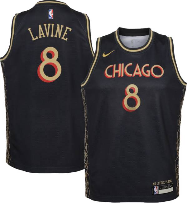 Nike Youth 2020 21 City Edition Chicago Bulls Zach Lavine 8 Dri Fit Swingman Jersey Dick S Sporting Goods